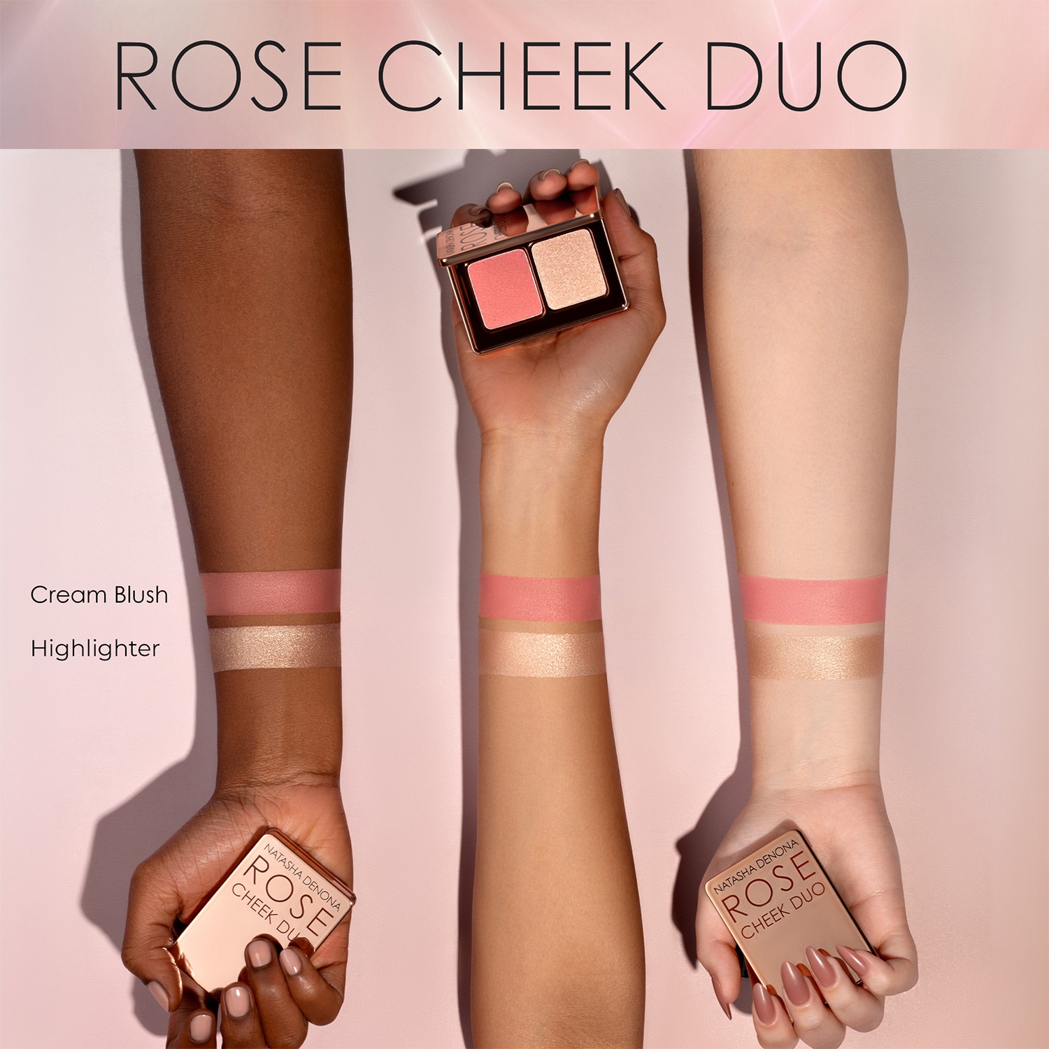 MINI ROSE CHEEK DUO – ORNAMENT CREAM BLUSH & HIGHLIGHTER ORNAMENT (SET DE MAQUILLAJE)